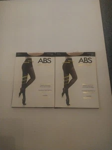 ABS Allen Schwartz Perfect Shaper Strumpfhose Tights Nude Gr. CD/EF 2er Set Neu - Bild 1 von 7