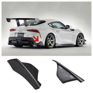 For Toyota Supra A90 A91 MK5 Carbon Fiber Rear Bumpers Lip Side Skirt Splitter - Picture 1 of 15