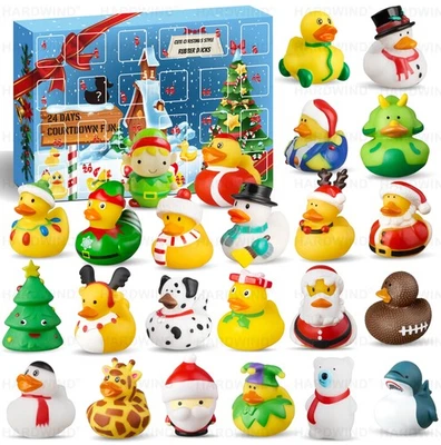 Advent Calendar 2025, Rubber Duck 24 Days of Countdown Christmas, Fun Duckie ... - Image 1 of 4