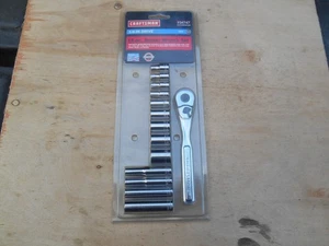 Sears Craftsman USA 1/4 Drive SAE14PC Socket Wrench Set 94747 NOS, USA - Foto 1 di 5