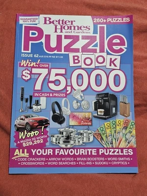 #62 Better Homes and Gardens PUZZLE BOOK,260+ Puzzles,Code Crackers,Crosswords - Image 1 of 4