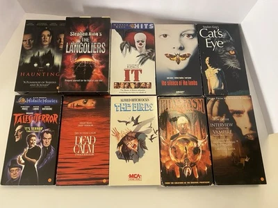 Horror VHS Lot Of 10 Phantasm IV IT Cat’s Eye Langoliers Silence Of The Lambs! - Image 1 of 4