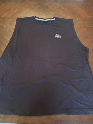 Pre-Owned -Lonsdale London Men's Bkack Logo Tank, 4 XL - Image 1 of 4