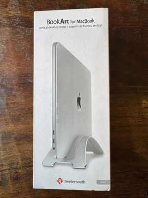 Twelve South #12-1505 BookArc Vertical Desktop Stand For MacBook Pro Silver - Image 1 of 4