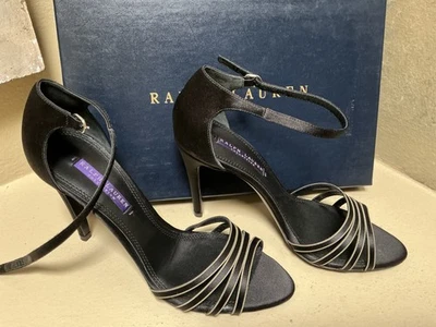 COLECCIÓN RALPH LAUREN Etiqueta Púrpura NUEVO Zapatos Tacón Punta Abierta EE. UU. 9 ITALIA Foto 1 de 4