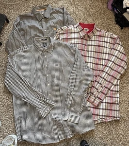 Cinch Western Long Sleeve Button Up Shirts Plaid Lot Of 3 Men's Size 2XL - Picture 1 of 19