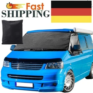 Für VW T5 Transporter Frontscheibenabdeckung Gardinen Sonnenschutz Vorhang DE - Bild 1 von 16