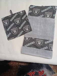 nfl las vegas raiders hängende Küchentücher und Topflappen Set - Bild 1 von 2