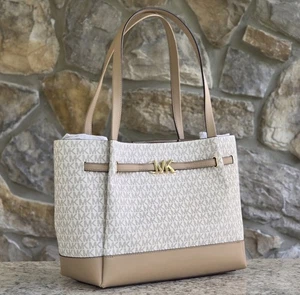 BOLSO DE HOMBRO MICHAEL KORS REED GRANDE CON CINTURÓN NUEVO CON ETIQUETAS - Imagen 1 de 4