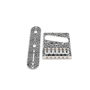 6 String Roller Saddle Bridge Plate Switch Control Plate for Telecaster Tele TL - Picture 1 of 6