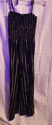 Mameluco Billabong vintage. Mujer Talla Mediana. Negro con rayas blancas Foto 1 de 3