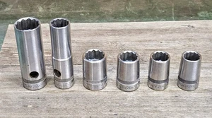 Enchufes Wizard de colección 1/2" unidad 12 puntos profundos y poco profundos. Las fotos muestran el tamaño. (6) - Imagen 1 de 12