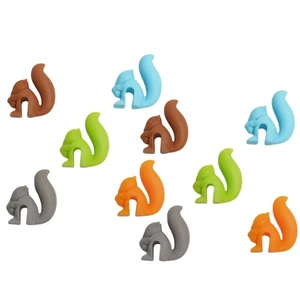 10er Pack Niedliche Form Silikon Tasse Aufhänger Werkzeug Teebeutel Halter Teetasse Clip9253 - Bild 1 von 15