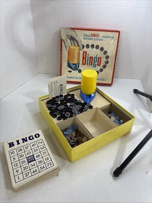 Vintage 1957 Deluxe Bingo Set With Magic Dispenser Whitman Publishing - Image 1 of 4