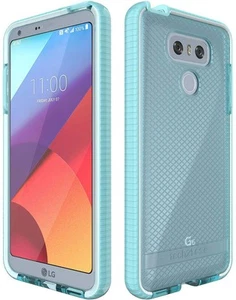Tech21 Baby Blue EVO Check Anti-Shock Case TPU Cover for LG G6 - Picture 1 of 7