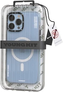 YOUNGKIT MagSafe Full Protection Shockproof Clear/Blue Case for iPhone 13 Pro - Picture 1 of 4