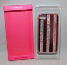 NIB Victoria Secret's Pink Case For iPhone 4/4S w/ Rhinestone Stripes