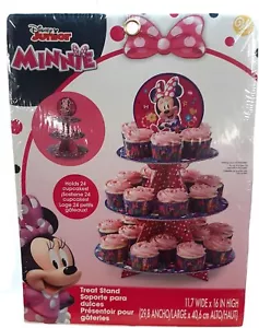GRAN VENTA 50% de descuento Disney Minnie Mouse Fiesta Golosinas Soporte 3 Niveles para Pasteles - Imagen 1 de 1