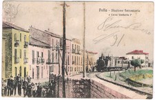 polla salerno spedita 1913 treno a vapore animata