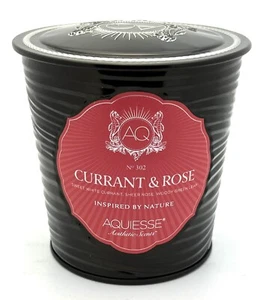 Aquiesse Candle Currant Rose 11oz Large Tin 40 Hours Burn Time Luxury - Picture 1 of 2