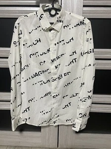 Dirk Bikkembergs Monogram Rare Shirt Classic Mans Size M - Picture 1 of 16