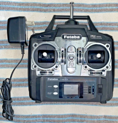 Futaba T4EXA 6-channel Radio Transmitter Controller Plane Airplane RC - Image 1 of 4