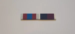 Queens Platinum Jubilee Medal And Royal Air Force LS&GC Sew on Ribbon Bar RAF - Foto 1 di 1