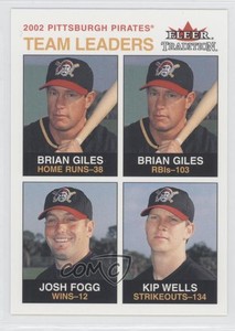 2003 Fleer Tradition Team Leaders Brian Giles Josh Fogg Kip Wells #23