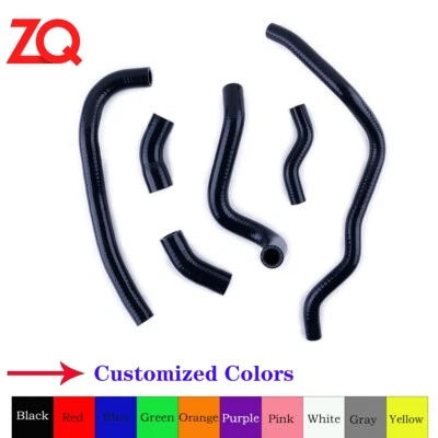 For 1985-2007 YAMAHA Vmax 1200 VMX1200 Black Silicone Radiator Hose Coolant Pipe - Изображение 1 из 4