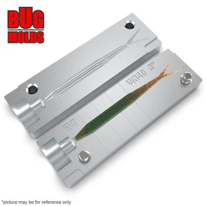 Esca fai da te stampo da pesca plastica morbida esca Plastisol Bass SuperFluke - Foto 1 di 3