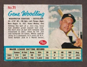 1962 and 1963 Post Cereal MLB Baseball Singles - SELECT FROM A VARIETY OF CARDS - Picture 1 of 17