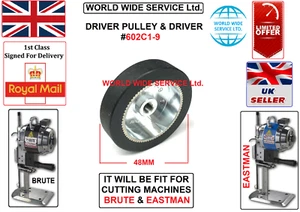 EASTMAN 627&629 DRIVER PULLEY & DRIVER #602C1-9 INDUSTRIAL CUTTING MACHINE PART - Picture 1 of 3