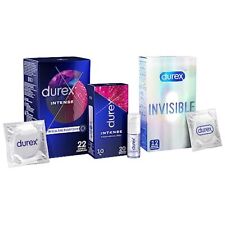 Durex Ausprobier-Set mit Invisible Kondome 24 Stück Intense Orgasmic Gel 10ml 