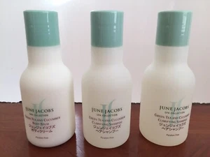 NWOT 3 x 4 fl oz JUNE JACOBS Spa Green Tea Cucumber 2 SHAMPOOS + 1 BODY BALM - Picture 1 of 4