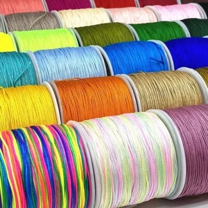 Nylon Cord Thread Chinese Knot Macrame Bracelet Braided String DIY Jewelry 0.8mm - Picture 1 of 50