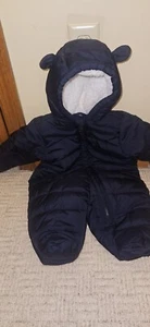 Navy Blue Children's Place Baby Snowsuit - Picture 1 of 3