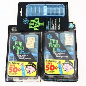 Lotto GE Flip Flash II Twin Packs Confezione Singola Nuovo Vecchio Stock - Foto 1 di 17