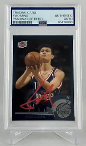 YAO MING SIGNED 2002-03 TOPPS CHROME CHINESE VARIATION #146 ROOKIE PSA/DNA 6805 - Picture 1 of 2