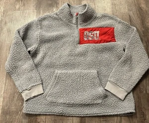 Victoris Secret PiNK maglione sherpa gilet OSU buckeyes grande - Foto 1 di 6