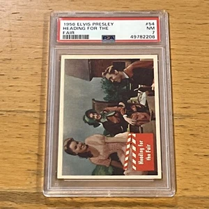 1956 Topps Bubbles Elvis Presley Series #54 PSA 7 Heading for the Fair - Picture 1 of 2
