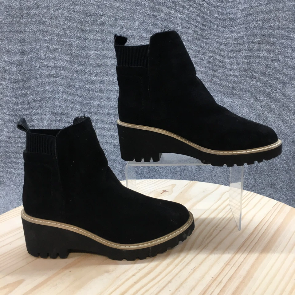 Hey Girl By Corkys Botas Mujer 8 Botines Básicos Tacones Negro Imitación Cuero Foto 1 de 4