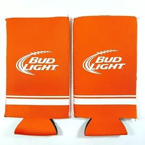 (2) Bud Light CINCINNATI BENGALS porta lattine birra arancione Koozy Koozie accogliente - Foto 1 di 4