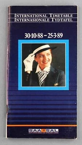 SOUTH AFRICAN AIRWAYS AIRLINE TIMETABLE WINTER 1988/89 SAA SAL SEAT MAPS B747SP - Picture 1 of 5