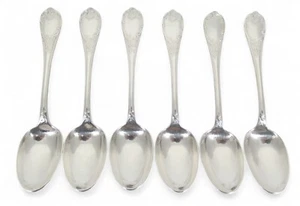 Vintage Christofle Marly Silver Plated Set of 6 10cm Demitasse Coffee Spoons 4" - Picture 1 of 10