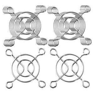 10Pcs argent ton métal DC ventilateur gril Protecteur doigt garde 40mm Computer - Photo 1/7
