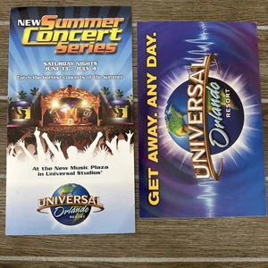 VINTAGE 2009 Universal Orlando resort Summer Concert Series Mail Brochure MINT - Picture 1 of 2