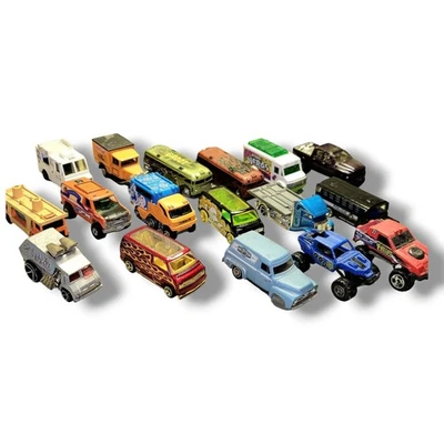 Hot Wheels Lote Suelto 17 Camiones Furgonetas Matchbox Groot Nerds Baja Helado  Foto 1 de 3