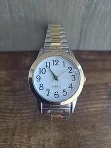 Reloj de Cuarzo Unisex Banda de Expansión Analógico/Fácil de Leer | Batería Nueva - Imagen 1 de 7