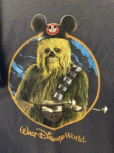 T-shirt retrò, Walt Disney World, Chewbacca con orecchie di Topolino. XL. Nuovo con etichetta - Foto 1 di 9