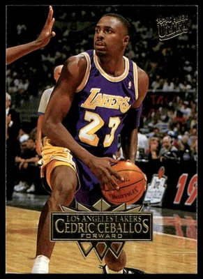 Cedric Ceballos 1995-96 Fleer Ultra #87 Los Angeles Lakers - Image 1 of 2